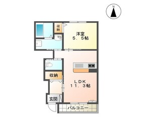 ディア　ベルジュの物件間取画像